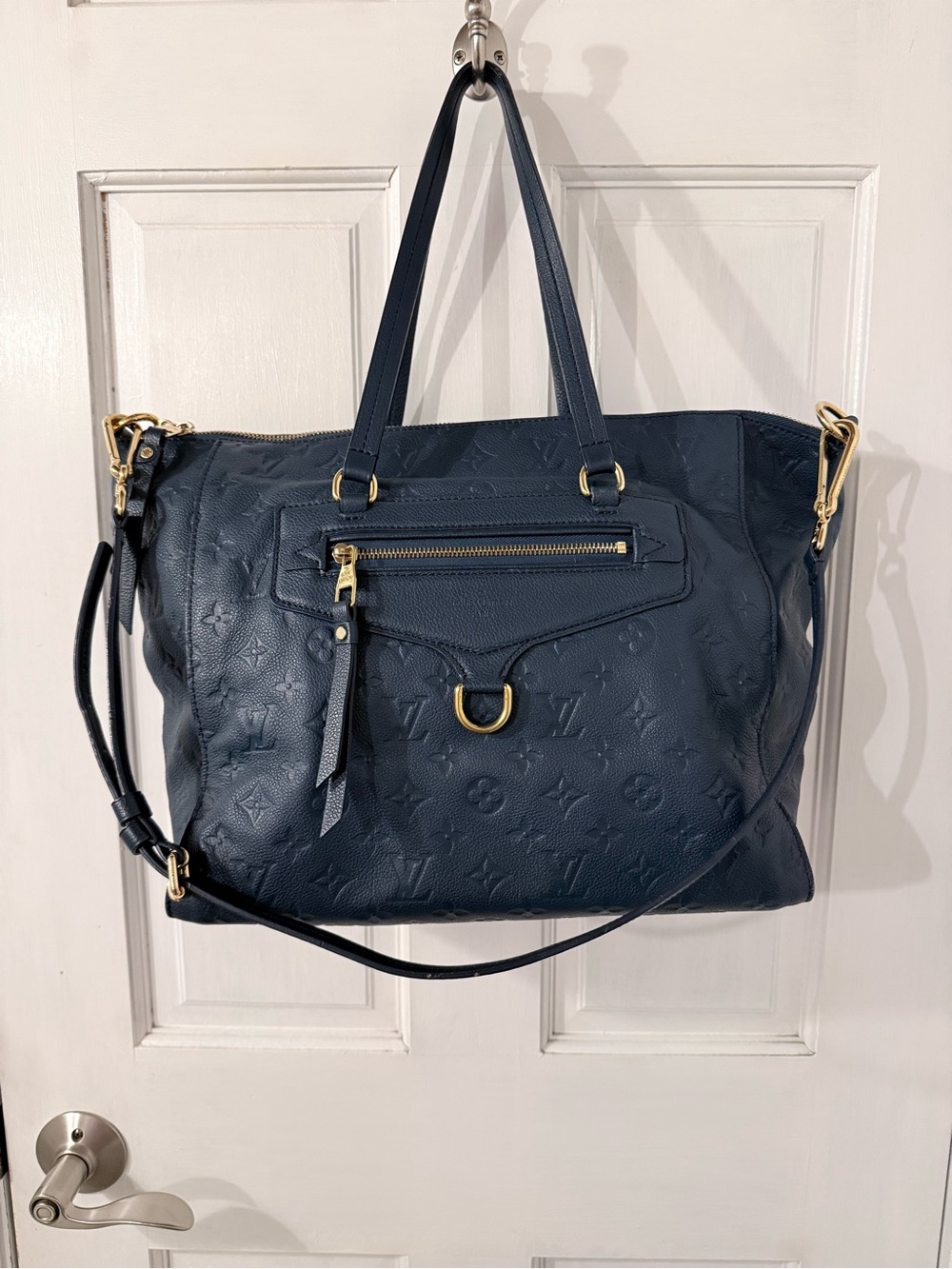 Louis Vuitton Empreinte Leather Tote with Gold Hardware